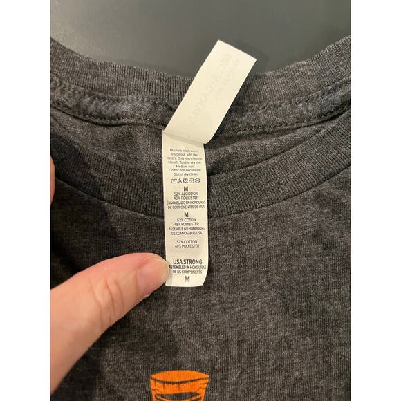 Bella Canvas Boozin' Skeleton Halloween Long Sleeve T-Shirt Gray Fun Adult - Picture 7 of 9